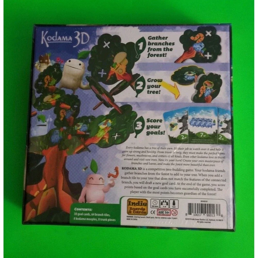 Kodama 3D The Tree Spirits Board Game Indie Boards & Cards Family